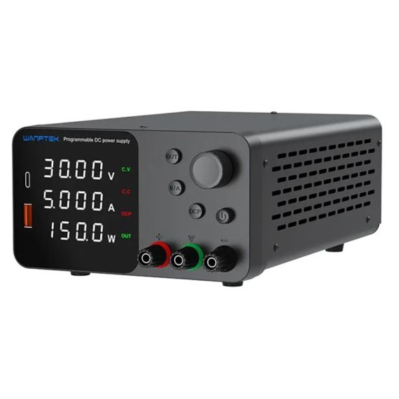 Alimentatore da banco 30V 5A 150W con regolatore di tensione CC USB/TYPE-C 18W A2150 Wanptek