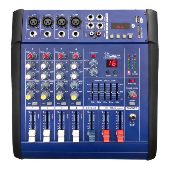 Mixer professionale 4 canali con Bluetooth e USB 350w B7988 