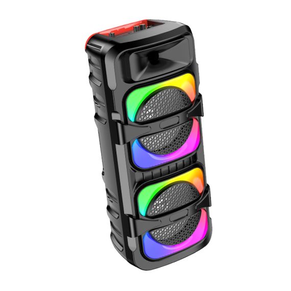 Cassa acustica ricaricabile luci LED 2x8" 30W Bluetooth/USB/FM JD031 JD031 Jokade