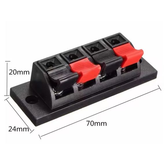 Morsetti per casse acustiche 4 Poli E5020 