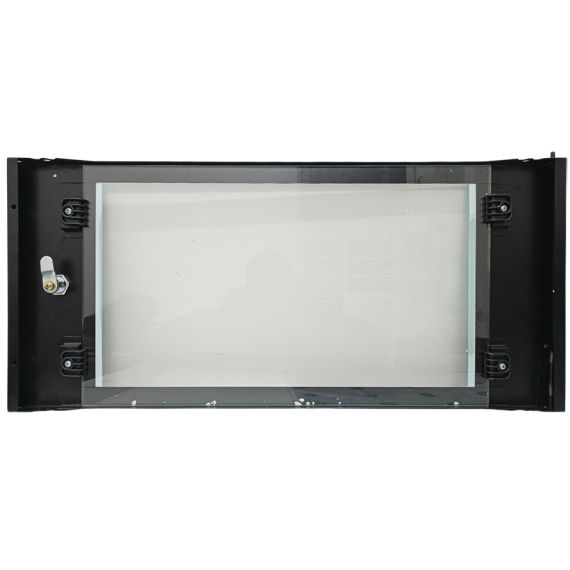 Porta in vetro temprato da 3 mm con serratura per armadio rack da 6U E6040 