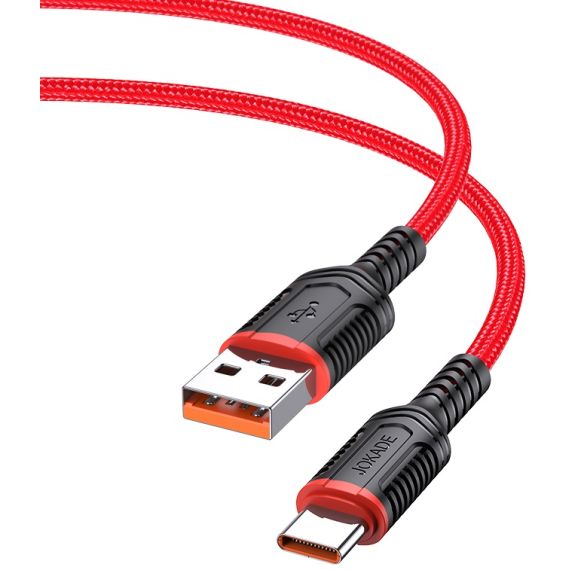 Cavo per ricarica e sincronizzazione type C 1m 5A rosso JA019 F4415 Jokade