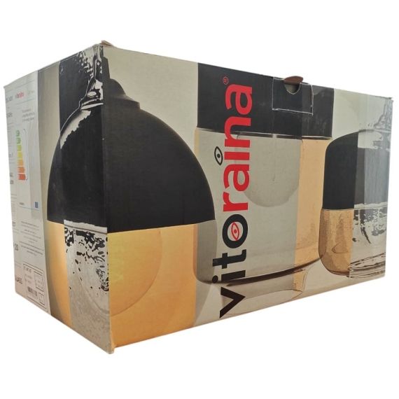 Lampadario 3D in vetro cromato 1xE27 E9470 Vito