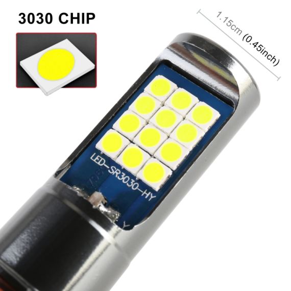 Coppia lampade H3 24 LED SMD-3030 per fendinebbia auto – 12-24 V 10.5 W B7986 