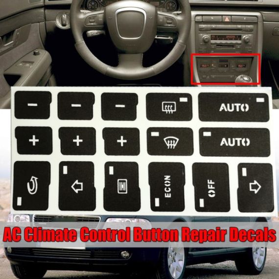 Adesivi per Riparazione Pulsanti Clima Audi A4/B6/B7 (2000-2004) - 2 Pezzi 20040 