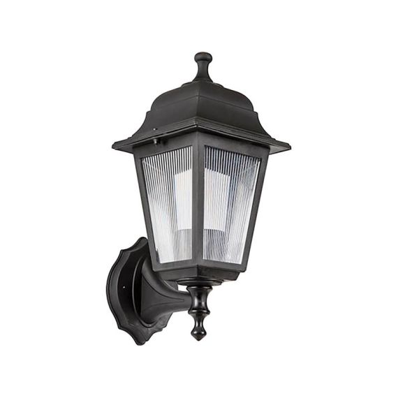 Applique da esterno BERGAMO-W E27 IP44 in plastica 200x340 mm (nera) EL654 Vito