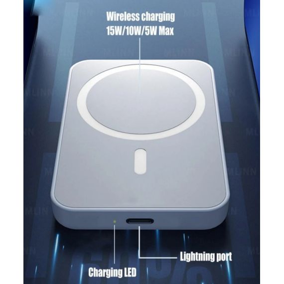 Powerbank wireless 10.000mAh compatibile Magsafe 5W 2A MOB1068 