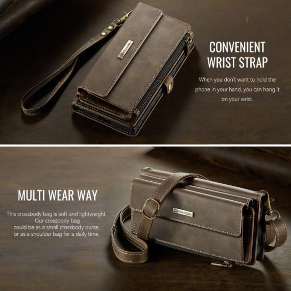 Custodia in pelle con blocco RFID per Samsung Galaxy S22 Ultra 5G B5687 