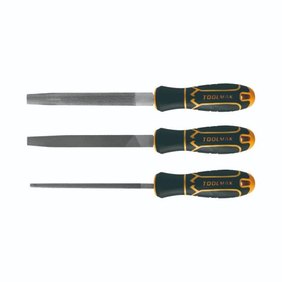 Set di lime in acciaio 3 pezzi 20cm TL9830 Toolmak