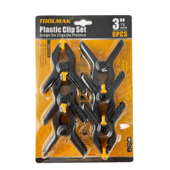 Set 6 morsetti in plastica 9cm TL9975 Toolmak