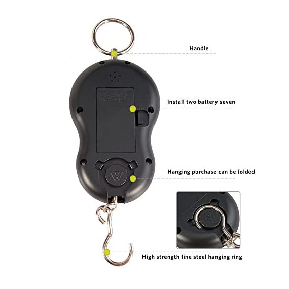 Bilancia digitale portatile per valigie con display LCD 50kg - vari colori WB2590 