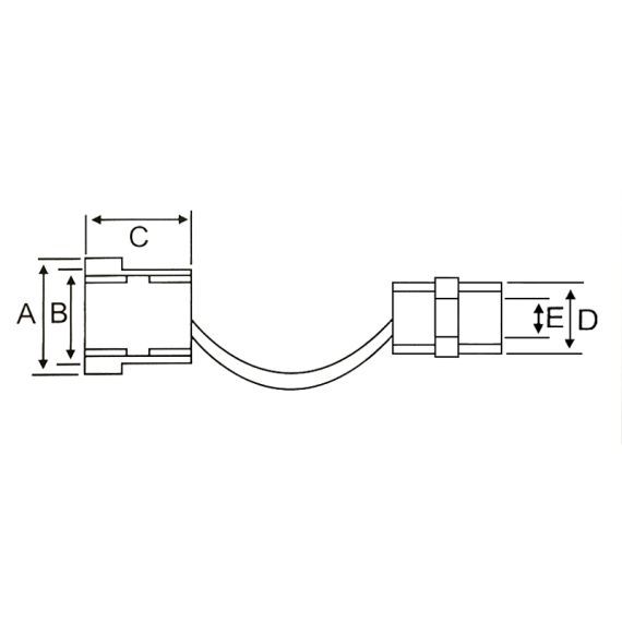 Boccola passacavo/fissacavo 4.7mm - nero 10357 FATO