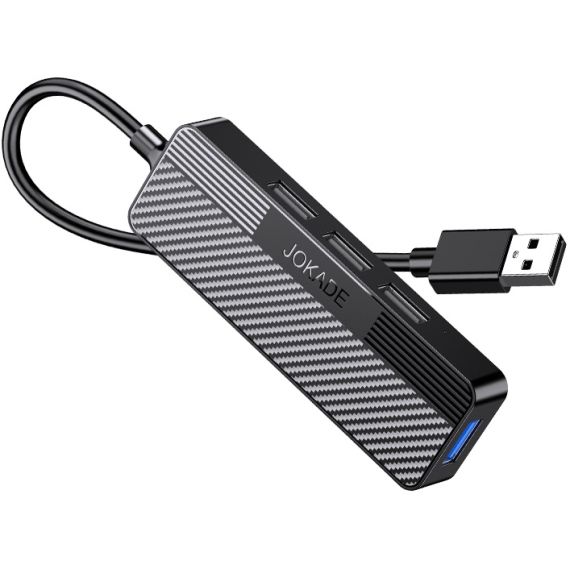 Adattatore hub USB 4 in 1 1xUSB 3.0 e 3xUSB 2.0 nero F4820 Jokade