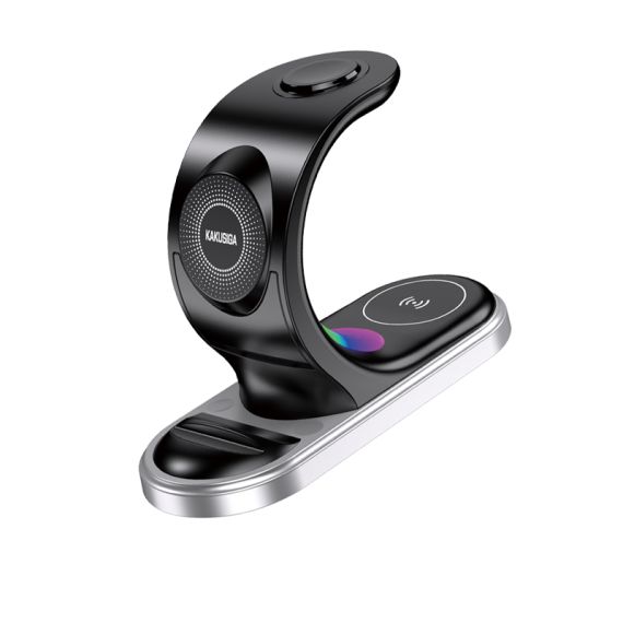 Stazione di Ricarica Wireless Rapida 3 in 1 con Supporto 15W F4695 Kakusiga