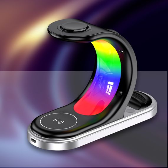 Stazione di Ricarica Wireless Rapida 3 in 1 con Supporto 15W F4695 Kakusiga