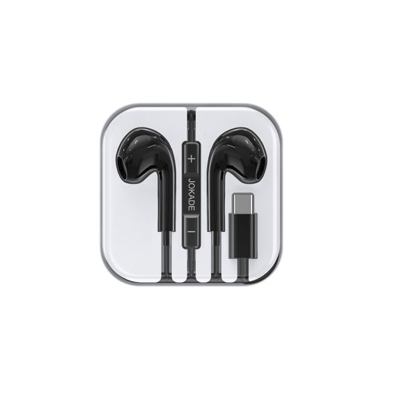 Auricolari Type-C con microfono e controllo volume neri JD046 F4790 Jokade