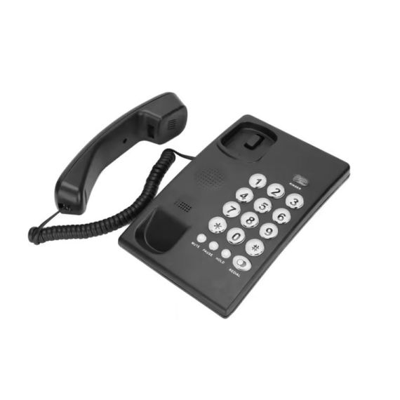 Telefono fisso con filo a pulsanti grandi bianco WB257 