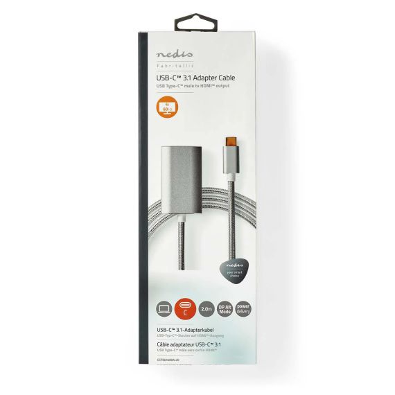 Cavo adattatore USB-C a HDMI 4K 60Hz 2 metri Z288 Nedis