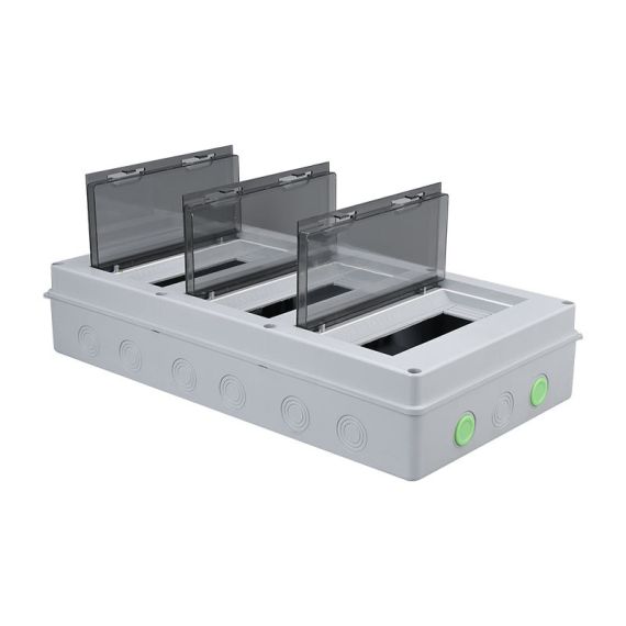 Centralino da parete 36 moduli 3x12 con porta trasparente E9052 