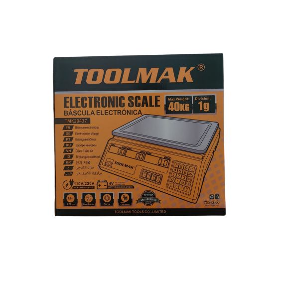 Bilancia elettronica con funzione prezzo 40 kg TL7925 Toolmak