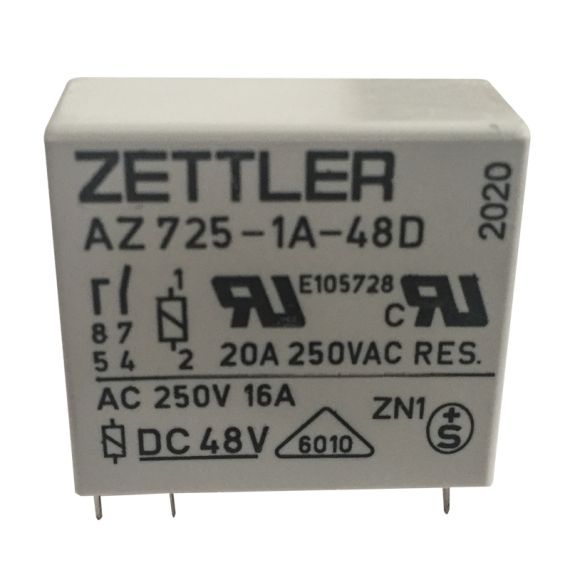 Relè 48V SPST - AZ725-1A-48D - ZETTLER EL139 