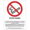 Cartello segnaletico vietato fumare con legge 20x30cm WB1923 