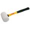 Hit MAZZUOLA CON TESTA IN GOMMA BIANCA MANICO IN FIBRA DI VETRO  gr. 600 FV25561 Hit