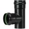 Save RACCORDO A T PER STUFA A PELLET LIGHT (F/F) SENZA GUARNIZIONE Col. Nero opaco  Ø cm. 8 FV55060 Save