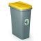 Stefanplast PATTUMIERA ECO SYSTEM LT.15 cm. 33x22x41 h Grigio/Giallo FV45322 Stefanplast