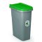 Stefanplast PATTUMIERA ECO SYSTEM LT.25 cm. 39x24x51 h Grigio/Verde FV45335 Stefanplast
