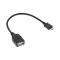 Connection cable USB plug type "A" - micro USB plug 20cm OTG TI3390170 