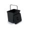 Trash bin SYSTEMA BASIC FLAP black with lid 23l TI6441978 PROSPERPLAST