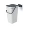 Trash bin SYSTEMA Q COLLECT ash with black lid 25l TI6440980 PROSPERPLAST