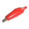 Alligator clip large with a tube red TI3380052 TIPA
