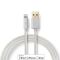 Lightning Cable | USB 2.0 | Apple Lightning 8-Pin | USB-A Male | 480 Mbps | Gold Plated | 1.00 m | Round | Braided / Nylon | Aluminium | Cover Window Box NECCTB39300AL10 Nedis