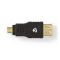 USB Micro-B Adapter | USB 2.0 | USB Micro-B Male | USB-A Female | 480 Mbps | Gold Plated | PVC | Anthracite | Box NECCBW60901AT Nedis