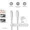 Lightning Cable | USB 2.0 | Apple Lightning 8-Pin | USB-C Male | 480 Mbps | Nickel Plated | 1.50 m | Round | Silicone | White | Box NECCGB39800WT15 Nedis