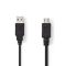 USB Cable | USB 2.0 | USB-A Male | USB Micro-A | 480 Mbps | Nickel Plated | 2.00 m | Round | PVC | Black | Polybag NECCGP60400BK20 Nedis