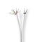 IEC (Coax) CAT6 Combi Cable on reel | RG58 | 75 Ohm | Triple Shielded | ECA | 50.0 m | Round | White | Gift Box NECSGG4500WT500 Nedis