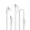 Wired Earphones | 3.5 mm | Cable length: 1.20 m | Built-in microphone | Volume control | White NEHPWD2021WT Nedis