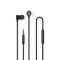 Wired Earphones | 3.5 mm | Cable length: 1.20 m | Built-in microphone | Volume control | Black / Silver NEHPWD5020BK Nedis