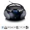 Portable radio CD/MP3 with USB and Bluetooth Black NESCD-331BK Lenco