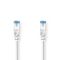 CAT6a Network Cable | S/FTP | RJ45 Male | RJ45 Male | 15.0 m | Snagless | Round | LSZH | White | Label NECCGL85330WT150 Nedis