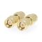 SMA Adapter | SMA Male Reverse Polarity | SMA Male | Gold Plated | 50 Ohm | Straight | Copper | Gold | 2 pcs | Box NECSGB02110GD Nedis