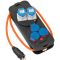 Camping Distribution box with plug / power distributor 16A for camping and permanent outdoor use IP44 (caravan power distributor 1.50 m cable in orange) NE1151600040 Brennenstuhl