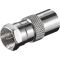 Adattatore F: spina F > presa coassiale WE11624 Goobay