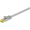 RJ45 cavo patch CAT 6A S/FTP (PiMF), 500 MHz, con cavo grezzo CAT 7 , grigio WE91585 Goobay
