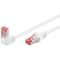 CAT 6 cavo patch 1x 90° angolato S/FTP (PiMF), bianco, 1 m WE51550 Goobay