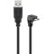 Cavo USB 2.0 ad alta velocità 90°, nero WE95343 Goobay