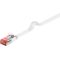 CAT 6 cavo patch piatto U/FTP, bianco WE94915 Goobay